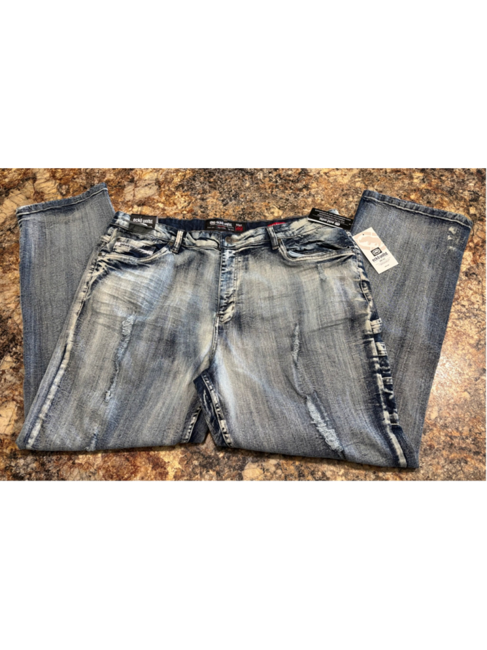 NWT Ecko Unltd 759 Relaxed Carpenter Jeans Men’s 40 Acid Wash
